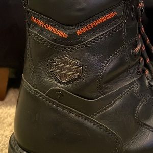 Harley Davidson steel toe Mens boots Black size 11 Worn 1 time